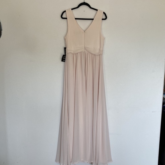 Lulus Thoughts of Hue Blush Surplice Maxi Dress Size Large - Picture 7 of 12